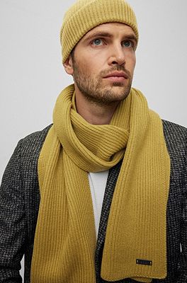 Laing Home Ribbed Scarf - Biscuit