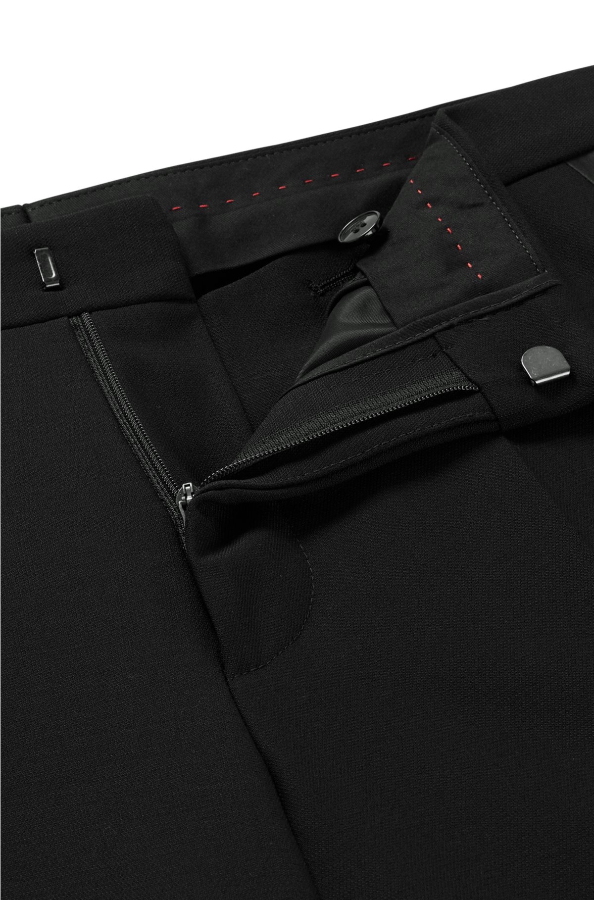 HUGO - Extra-slim-fit trousers in a performance-stretch