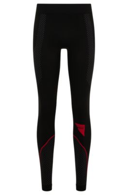 HUGO - Super-stretch leggings with capsule logo and piping