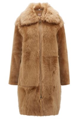 Hugo boss hotsell shearling coat