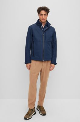 BOSS Waterrepellent jacket with logo details and removable gilet