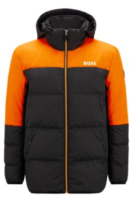 BOSS Waterrepellent down jacket with logo details