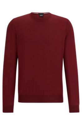 BOSS - Logo-embroidered sweater in wool