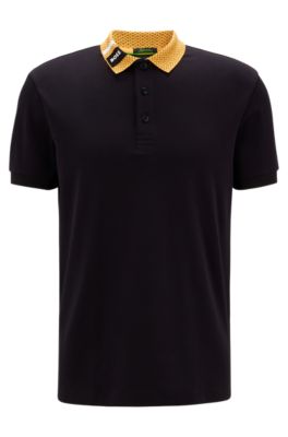 hugo boss black and gold polo