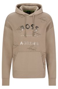 BOSS - BOSS x AJBXNG cotton relaxed-fit hoodie with collaborative