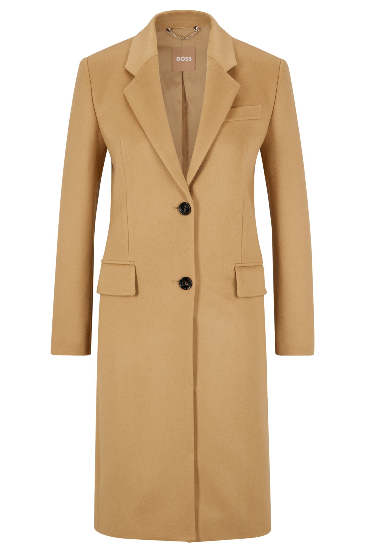 buste Kreta Haan BOSS - Slim-fit formal coat in wool and cashmere