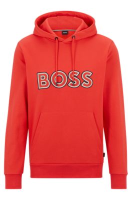 BOSS French terry hoodie with BOSS logo