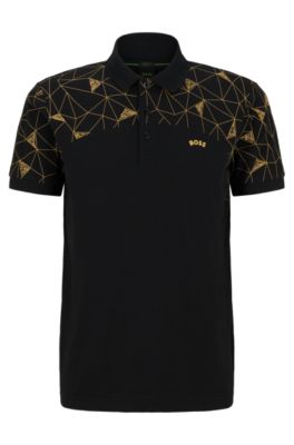 hugo boss black and gold polo