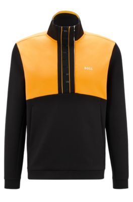 Hugo boss sweatshirt black and clearance gold