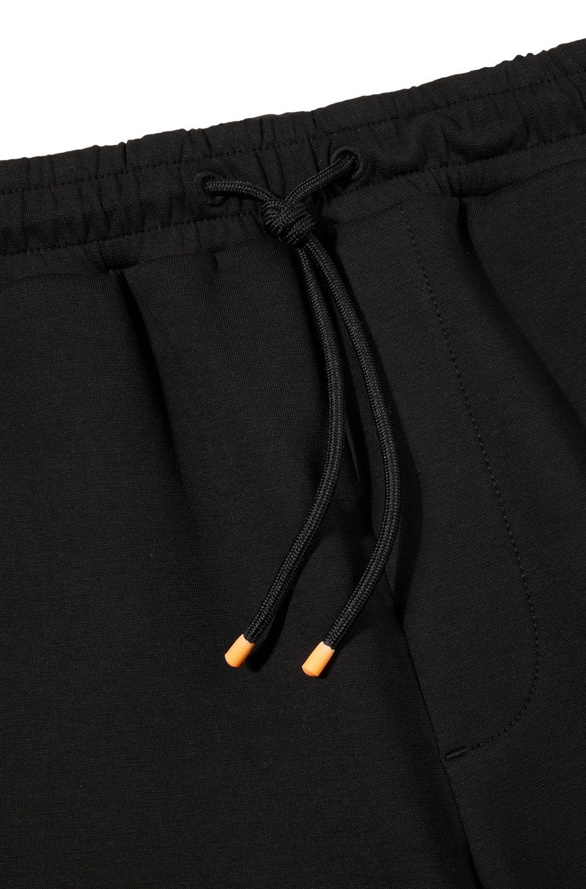 BOSS - Cotton-blend regular-fit shorts with logo tape