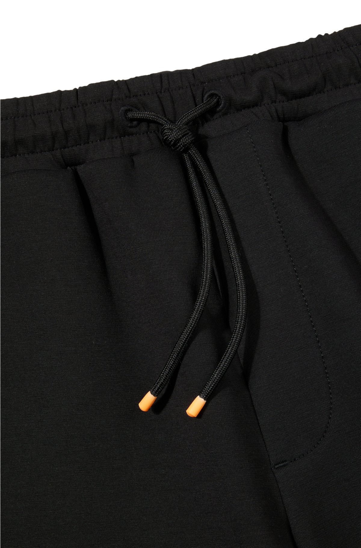 BOSS - Cotton-blend tape shorts with logo regular-fit