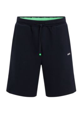 BOSS - Regular-fit shorts in cotton toweling with drawcord