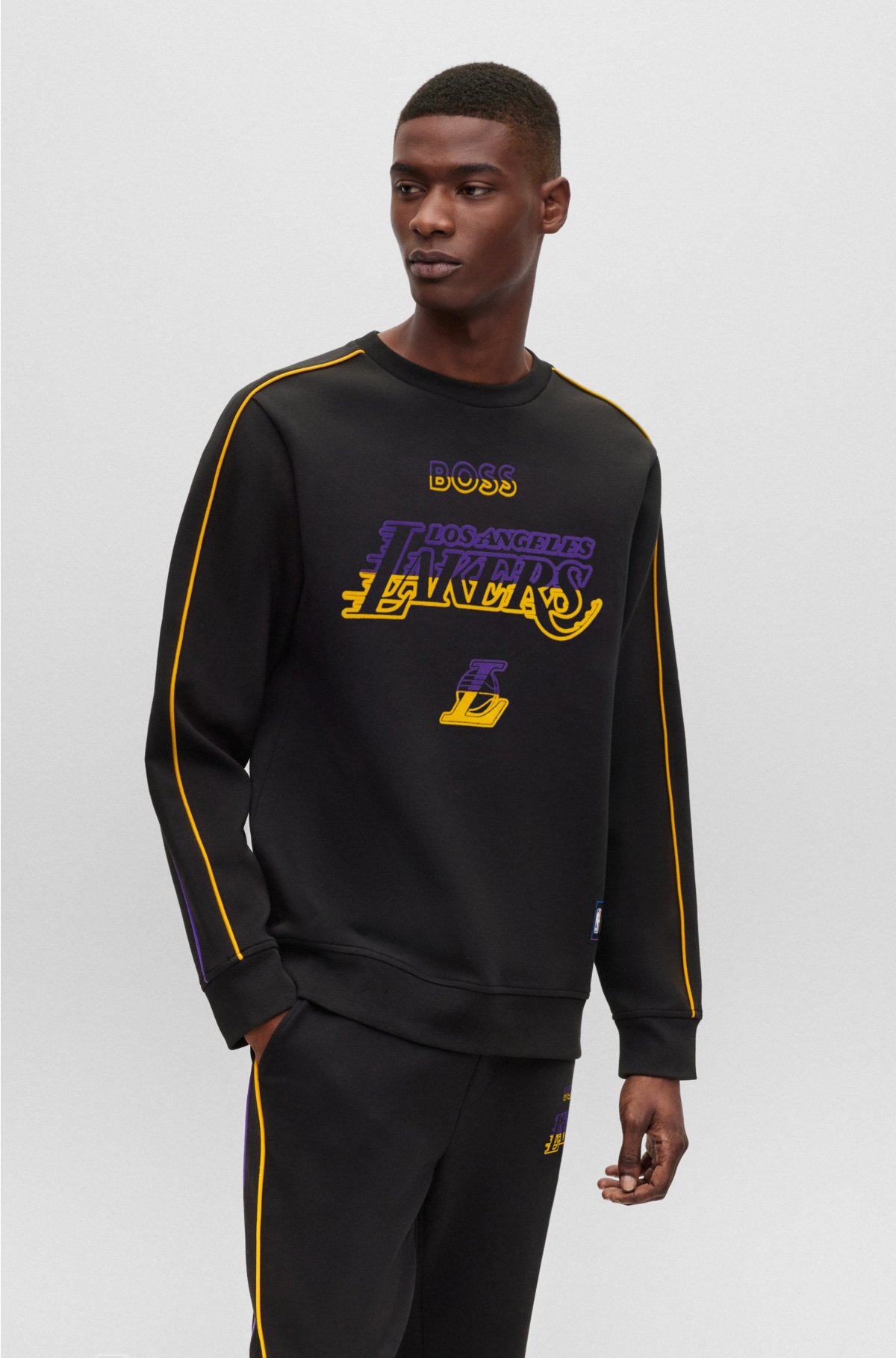 Hugo Boss Boss x Nba Men's Los Angeles Lakers Relaxed-Fit Sweatshirt