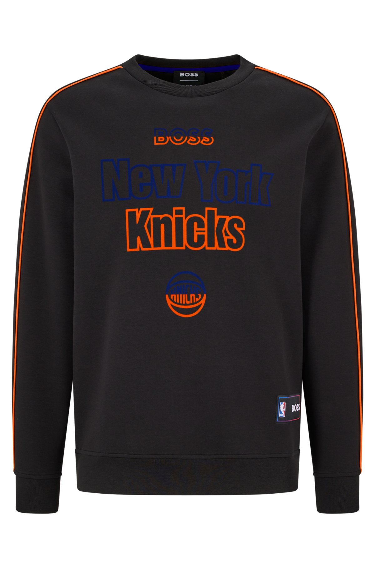 Mitchell & Ness NBA New York Knicks short sleeve sweatshirt with zip