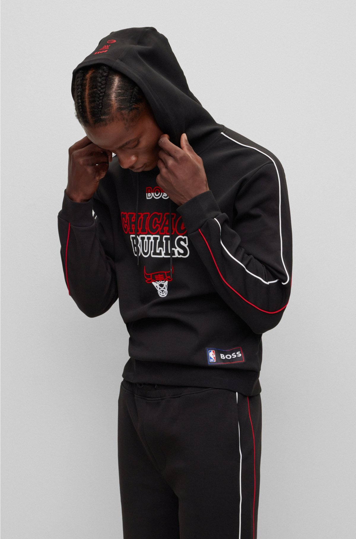 NBA, Tops, Nba Chicago Bulls Hoodie Sweatshirt Gray M