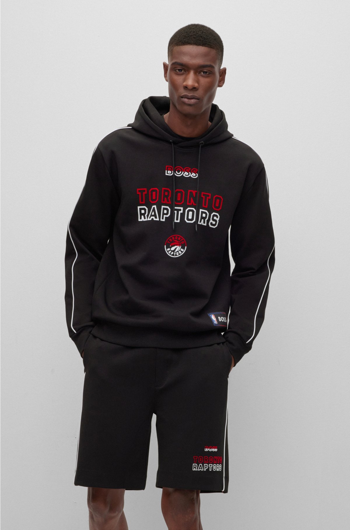 BOSS x NBA Raptors Logo Hooded Sweatshirt