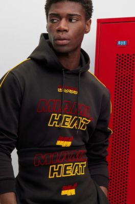BOSS - BOSS u0026 NBA cotton-blend hoodie