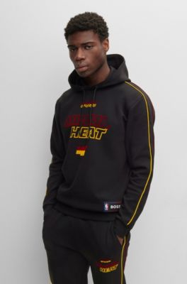 BOSS - BOSS u0026 NBA cotton-blend hoodie