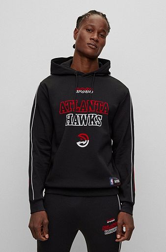 BOSS & NBA cotton-blend hoodie, NBA HAWKS