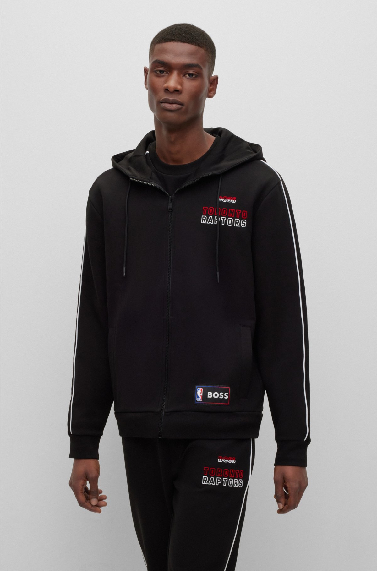 Boss NBA Hoodie-Black - Sweaters - Tops - Men
