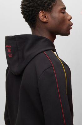 BOSS - BOSS u0026 NBA cotton-blend zip-up hoodie