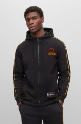 BOSS - BOSS & NBA cotton-blend zip-up hoodie