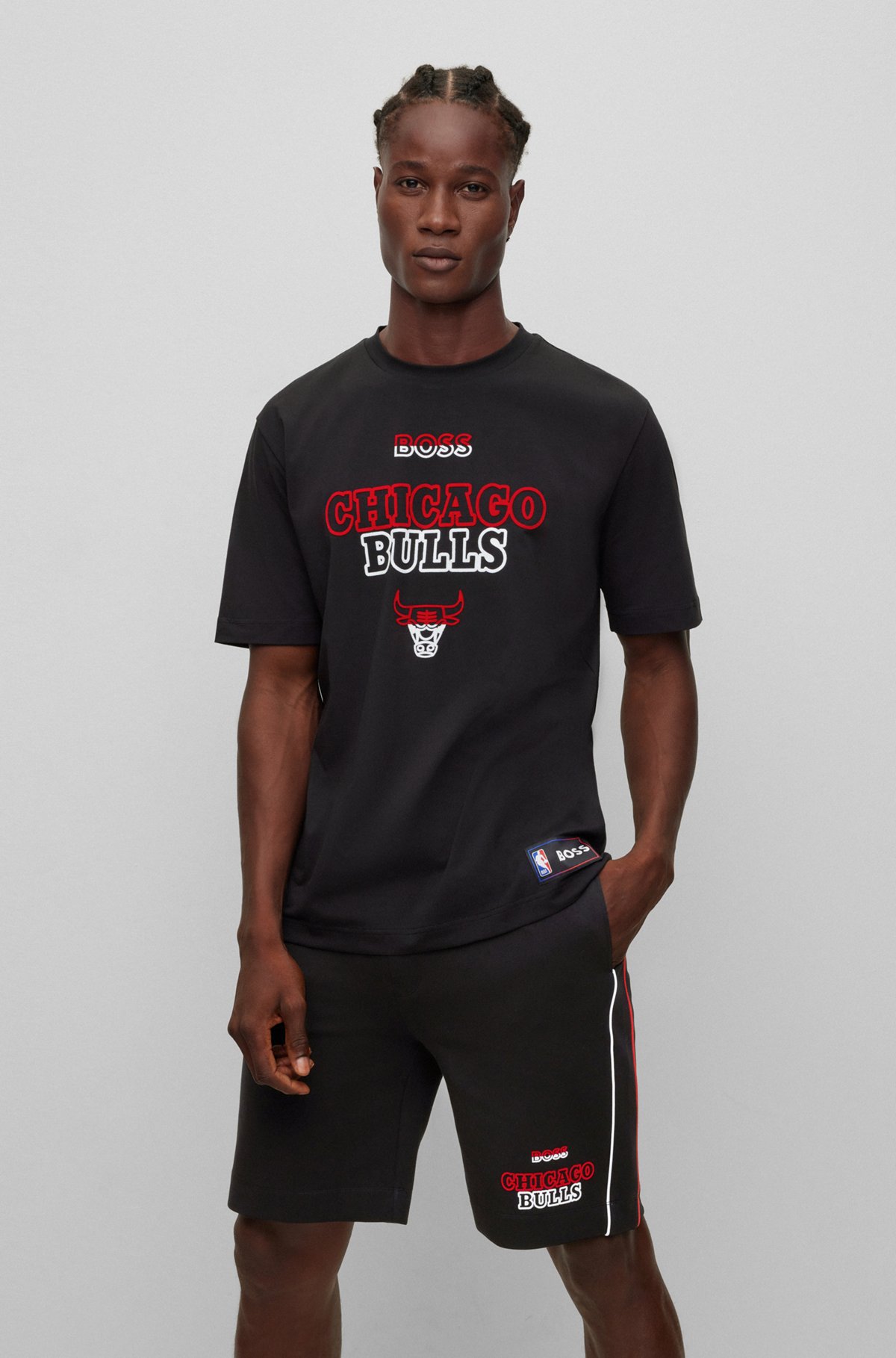 Buy NBA Men's Full Sleeve Round Neck Chicago Bull T-Shirt (Black, XX-Large)  at
