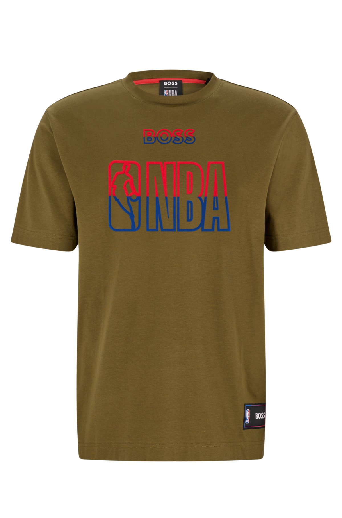 BOSS & NBA stretch-cotton T-shirt