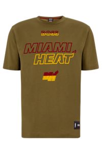BOSS & NBA t-shirt en coton stretch, NBA MIAMI HEAT