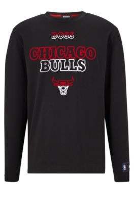  NBA Chicago Bulls Men's Long Sleeve Cycling Jersey, X