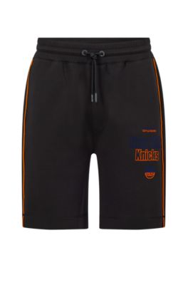 Hugo Boss Boss & Nba Cotton-blend Shorts In Nba Knicks