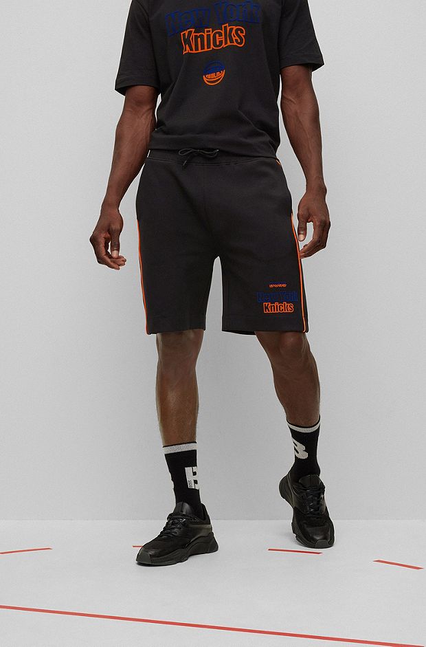 BOSS & NBA shorts en mezcla de algodón, NBA Knicks