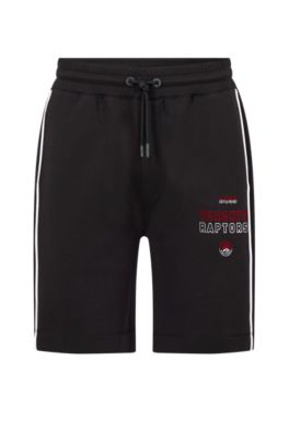 Hugo Boss Boss & Nba Cotton-blend Shorts In Nba Raptors