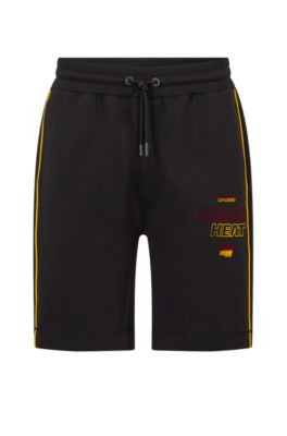 Hugo Boss Boss & Nba Cotton-blend Shorts In Nba Miami Heat