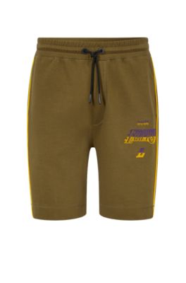 Official Los Angeles Lakers Hugo Boss Shorts, Basketball Shorts, Gym Shorts,  Compression Shorts