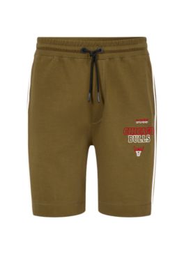 Hugo Boss Boss & Nba Cotton-blend Shorts In Nba Bulls
