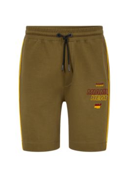 Hugo Boss Boss & Nba Cotton-blend Shorts In Nba Miami Heat