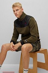 BOSS & NBA stretch-fleece zip-neck sweatshirt , NBA Generic