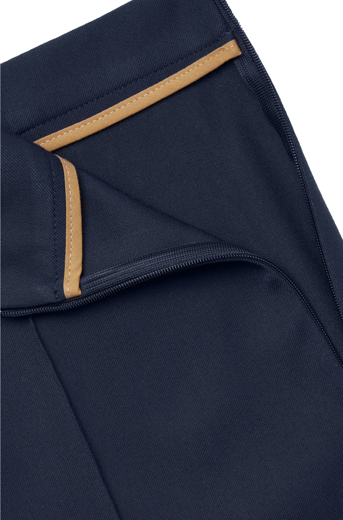 BOSS - Slim-fit trousers in stretch fabric with pintuck pleats