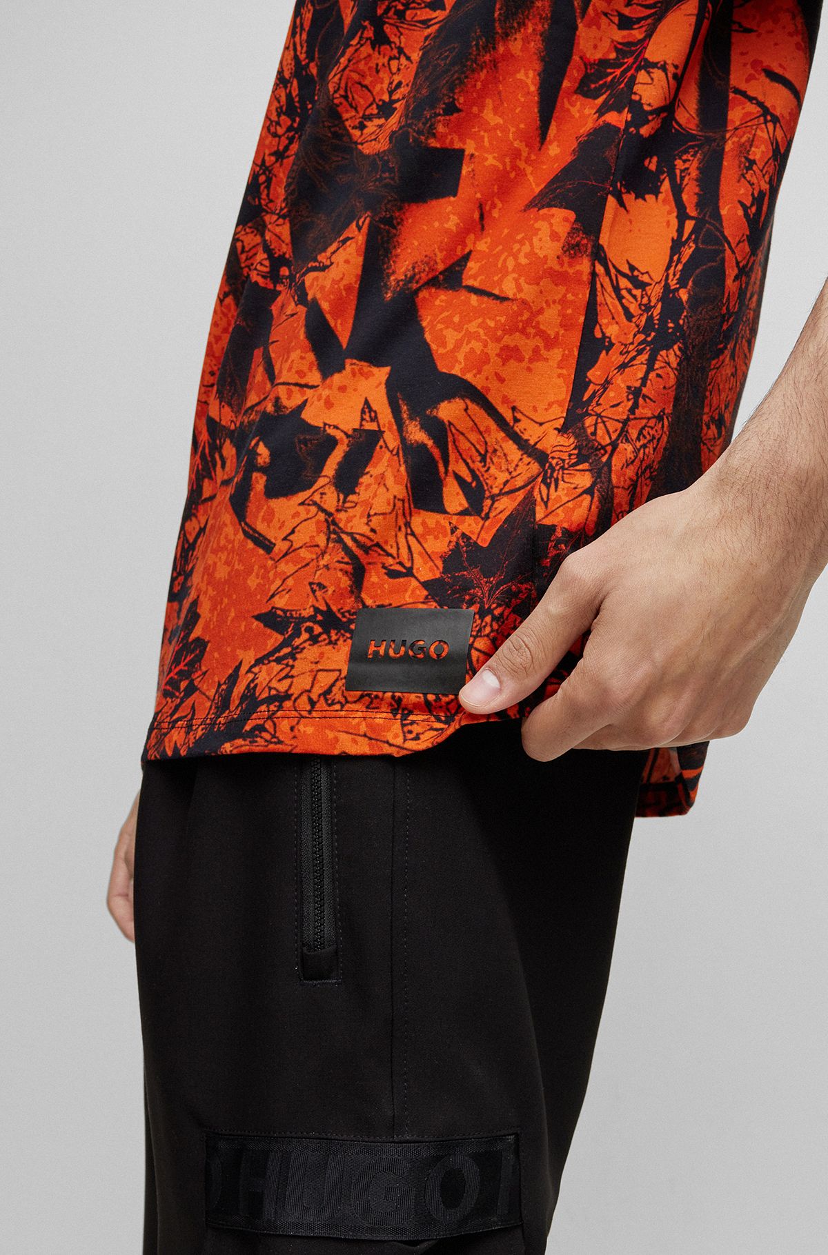 in Orange | HUGO BOSS T-Shirts Print by