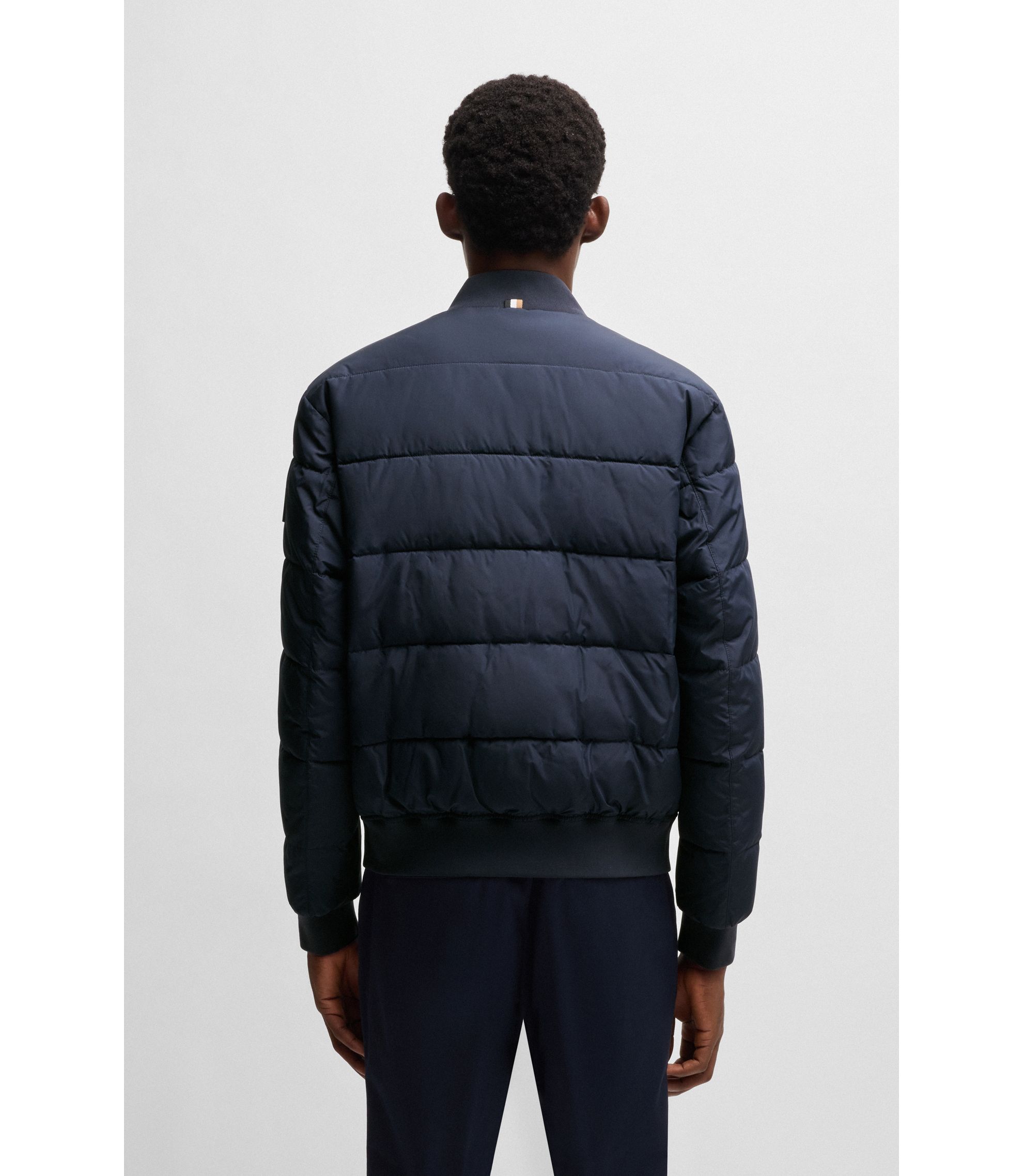 【希少・美品】Hugo Boss　ボンバージャケット(CORBETT) BOSS Corbett Quilted Bomber Jacket, Black