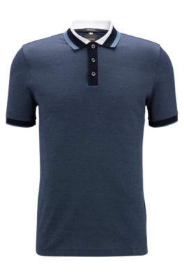 Hugo boss on sale mercerised polo