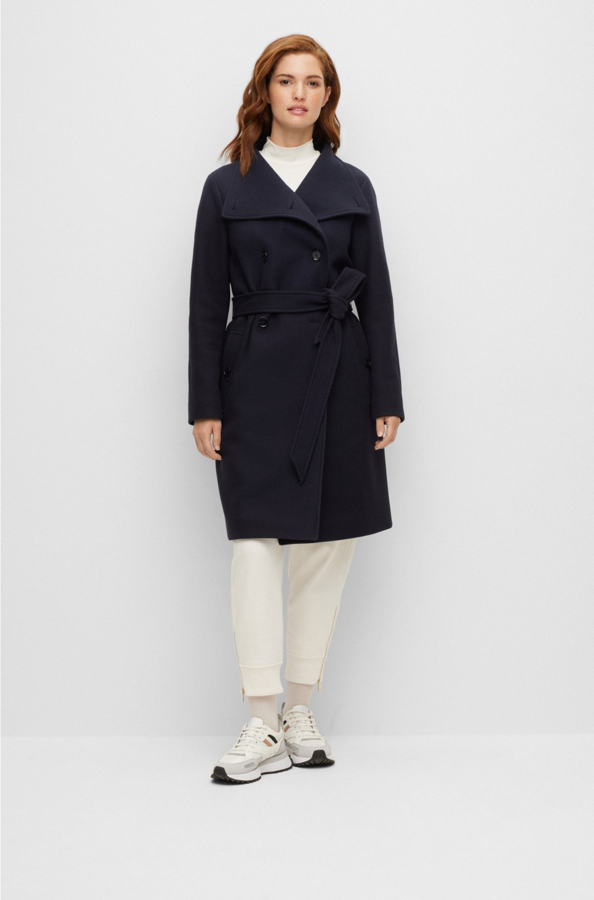 Louis Vuitton 2019 Belted Washed Monogram Trench Coat - Blue