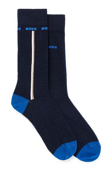 Two-pack of regular-length socks, Dark Blue