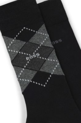 Two-pack of cotton-blend socks in a regular length