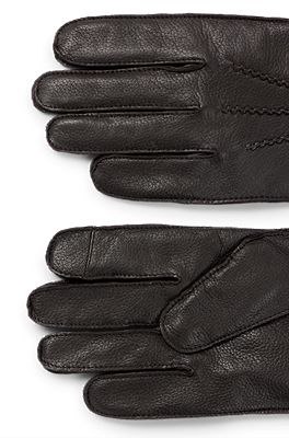 Hugo boss 2025 leather gloves mens