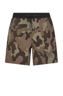 Hugo boss camo clearance shorts