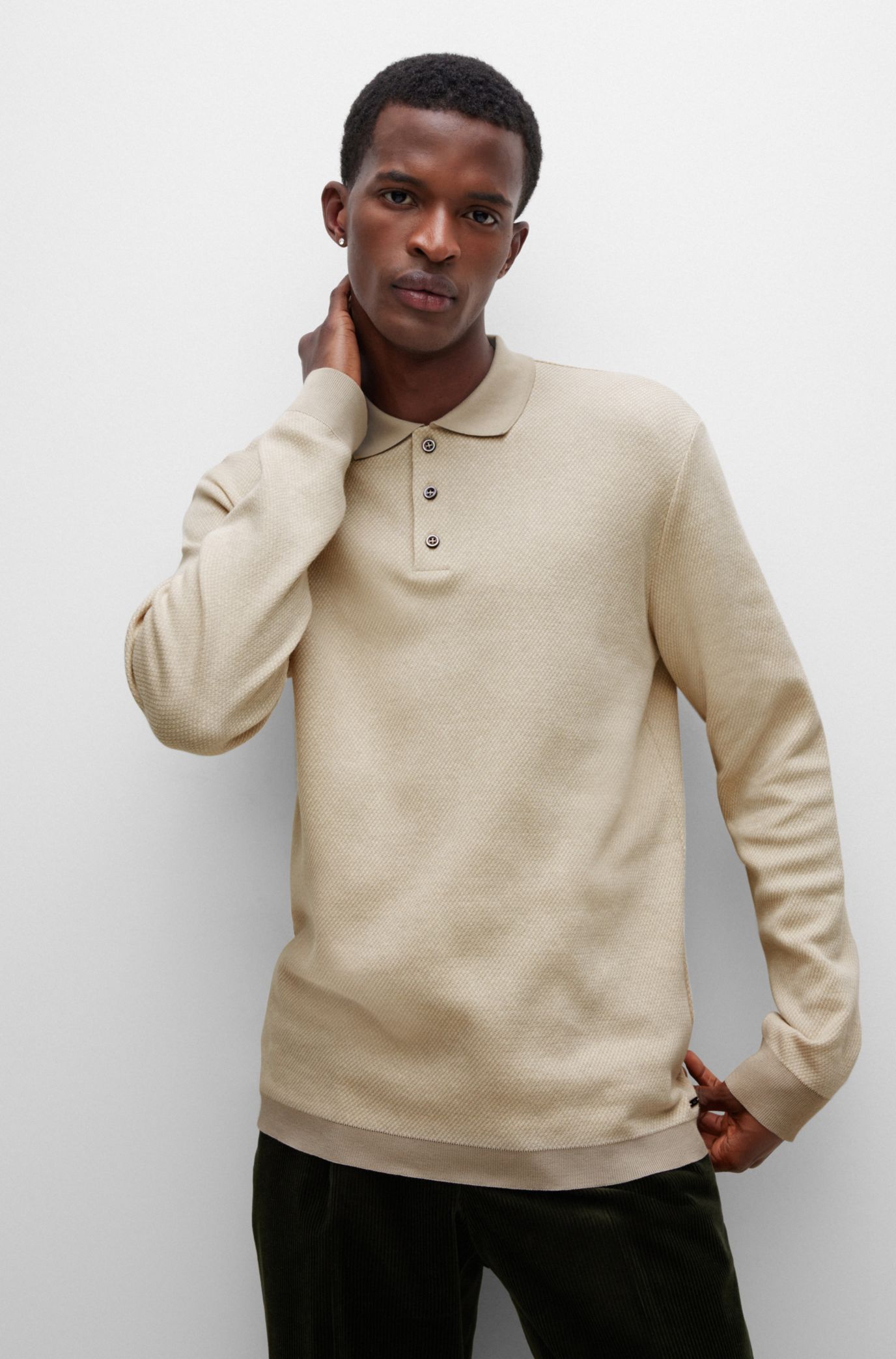 Jumper on sale polo shirt