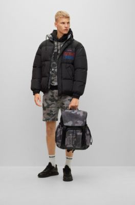 BOSS - BOSS & NBA reversible puffer jacket in oversize-fit