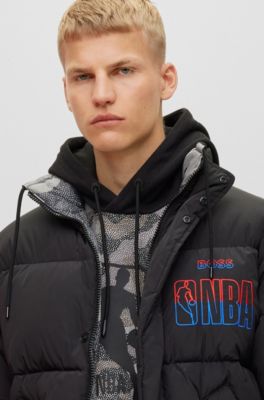 BOSS - BOSS & NBA reversible puffer jacket in oversize-fit